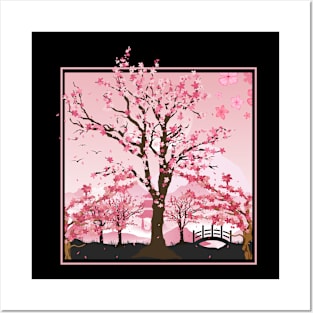 Japanese Cherry Blossom Sakura Posters and Art